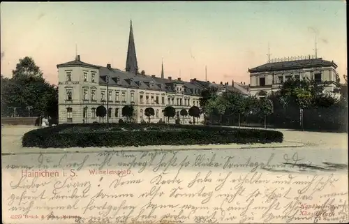 Ak Hainichen in Sachsen, Wilhelmsplatz