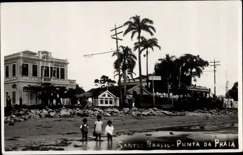 Foto Ak Santos Brasilien, Punta da Praia, Hotel