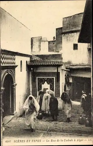 Ak Algier Alger Algerien, Une Rue de la Casbah