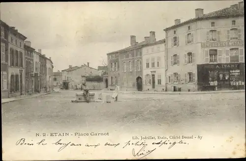 Ak Étain Meuse, Place Carnot