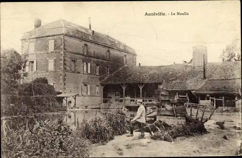 Ak Auzéville en Argonne Meuse, Le Moulin