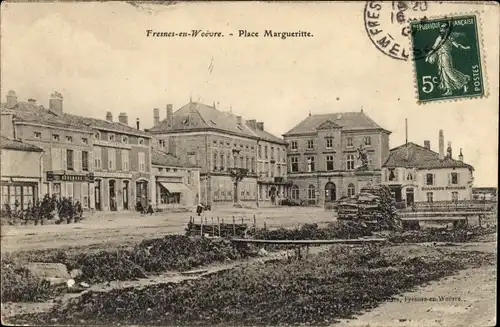 Ak Fresnes en Woëvre Meuse, Place Margueritte