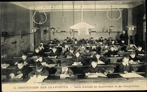 Ak Institut des Chartreux, Salle d'etude de Quatrieme et de Cinquieme