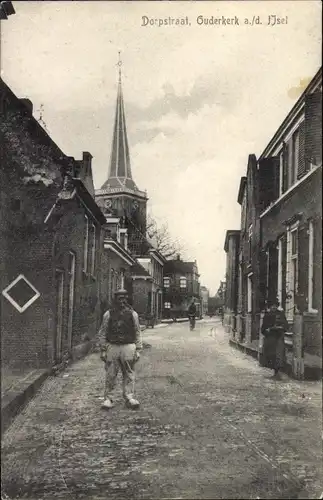 Ak Ouderkerk aan den IJssel Südholland, Dorpsstraat, Kerk