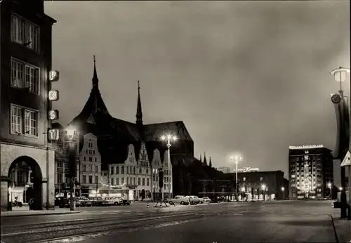 Ak Rostock in Mecklenburg Vorpommern, Ernst Thälmann Platz