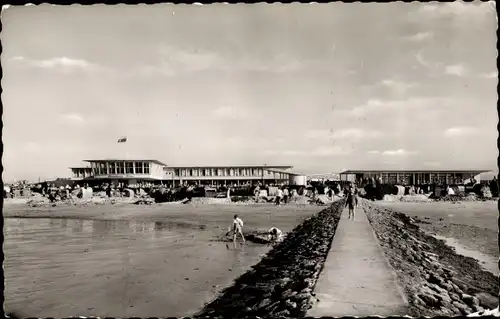 Ak Nordseebad Döse Cuxhaven, Blick auf den Strand