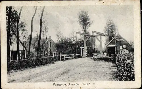 Ak Loosdrecht Nordholland Niederlande, Vaartbrug