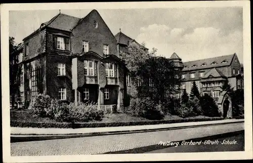 Ak Freiberg in Sachsen, Gerhard Ellroth Schule