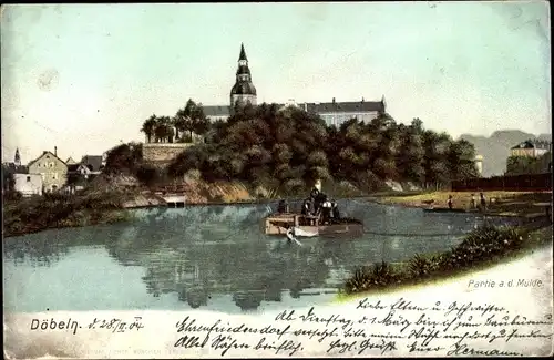 Ak Döbeln in Sachsen, Partie a. d. Mulde