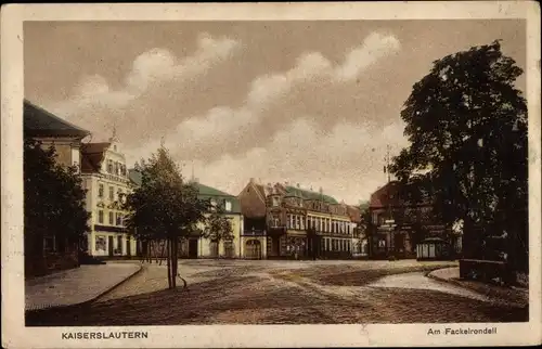 Ak Kaiserslautern in der Pfalz, Am Fackelrondell