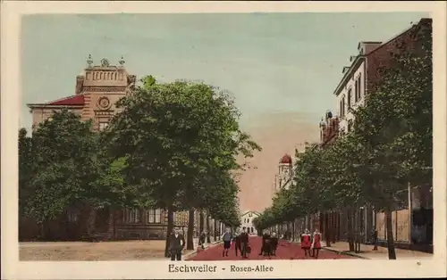 Ak Eschweiler Nordrhein Westfalen, Rosenallee