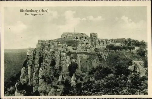 Ak Blankenburg am Harz, Der Regenstein