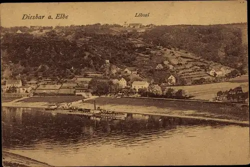 Ak Diesbar Seußlitz Nünchritz an der Elbe, Löbsal