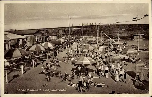 Ak Leopoldshall Staßfurt im Salzlandkreis, Strandsolbad