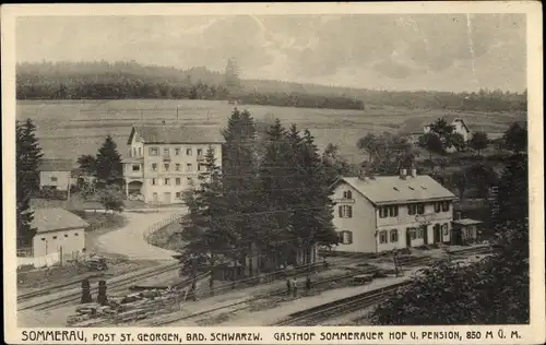 Ak Sommerau Sankt Georgen im Schwarzwald, Gasthof Sommerauer Hof und Pension