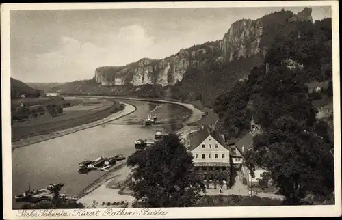 Ak Rathen an der Elbe Sächsische Schweiz, Bastei, Gasthof