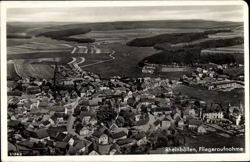 Ak Rheinböllen in Rheinland Pfalz, Luftaufnahme