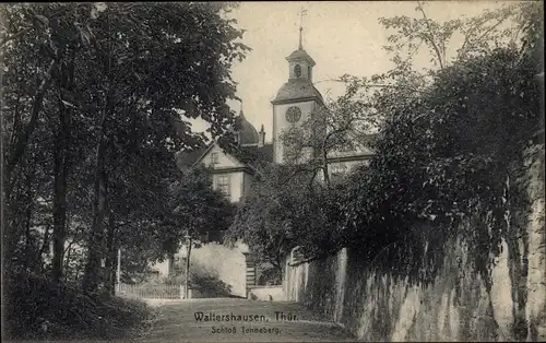 Ak Waltershausen in Thüringen, Partie am Schloss Tenneberg