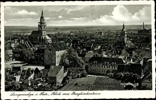 Ak Bad Langensalza in Thüringen, Blick vom Bergkirchenturm