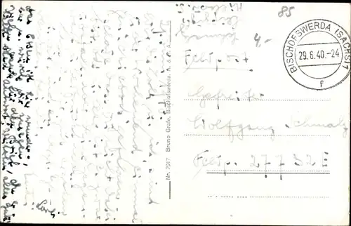Ak Bischofswerda Sachsen, Gesamtansicht der Stadt mit Umgebung