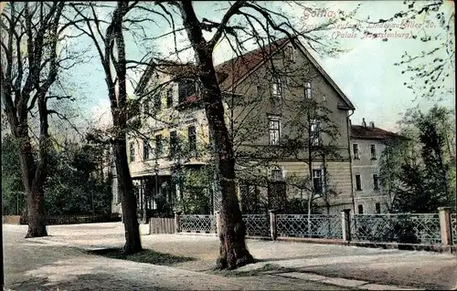 Ak Gotha in Thüringen, Pension Seyfarth, Lindenauallee 20, Palais Augustenburg, Hotel am Schlosspark