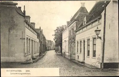 Ak Oudewater Utrecht Niederlande, Leeuweringerstraat