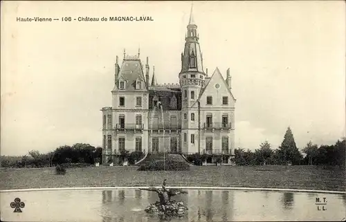 Ak Magnac Laval Haute Vienne, Château de Magnac