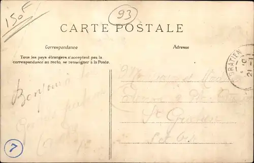 Ak Stains Seine-Saint-Denis, Rue Carnot, Anwohner