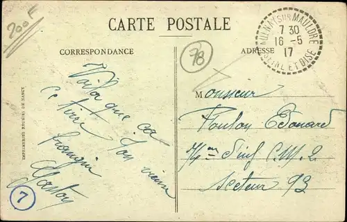 Ak Aulnay sur Mauldre Yvelines, Les Maisons Ouvrieres No 2