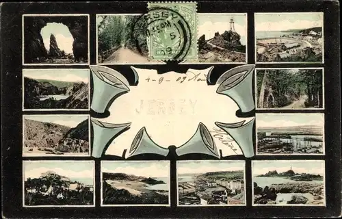 Ak Kanalinsel Jersey, Stadtansichten