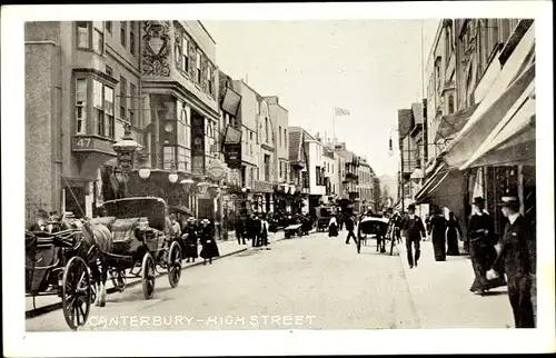 Ak Canterbury Kent England, High Street