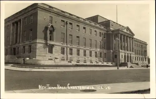 Foto Ak Chesterfield East Midlands, New Town Hall