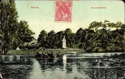 Ak Breda Nordbrabant Niederlande, Valkenberg, Wasseransicht