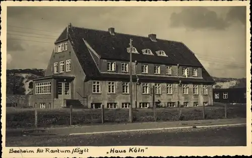 Foto Ak Rantum auf Sylt, Seeheim Alt Rantum, Haus Köln