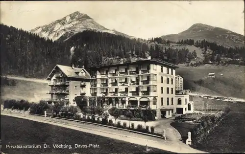 Ak Davos Platz Kanton Graubünden, Privatsanatorium Dr. Vöchting