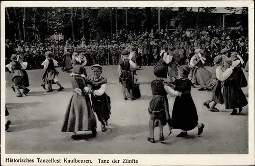 Ak Kaufbeuren an der Wertach in Schwaben, Tänzelfest, Tanz der Zünfte