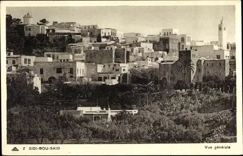 Ak Sidi Bou Said Algerien, Gesamtansicht