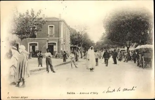Ak Saida Algerien, Avenue d'Isly
