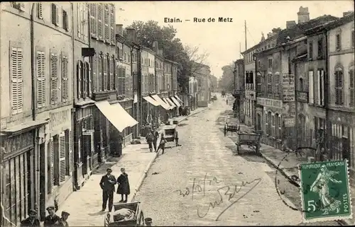 Ak Étain Meuse, Rue de Metz