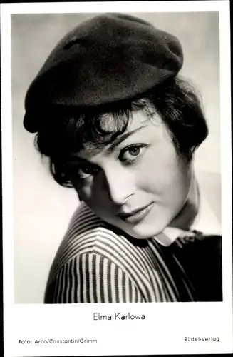 Ak Schauspielerin Elma Karlowa, Portrait, Das Mädchen ohne Pyjama