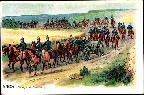 Ak Deutsche Soldaten zu Pferde, Reiter, Kaiserreich
