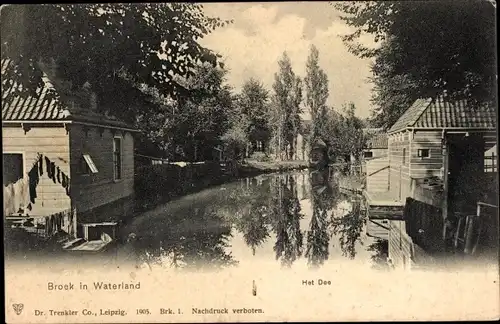 Ak Broek in Waterland Nordholland Niederlande, Het Dee