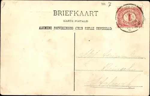 Ak Broek in Waterland Nordholland Niederlande, Flusspartie, Wohnhäuser