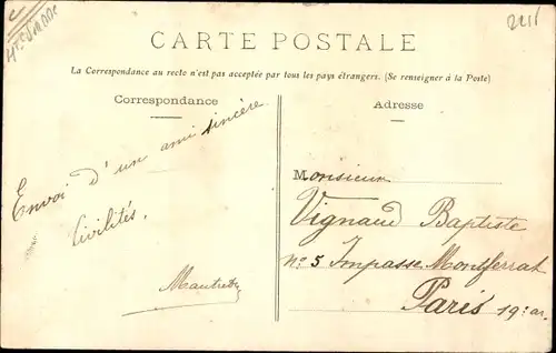 Ak Mortemart Haute Vienne, Vue generale