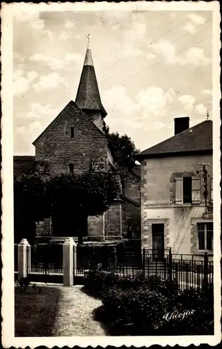 Ak Nedde Haute Vienne, La Poste et l'Eglise