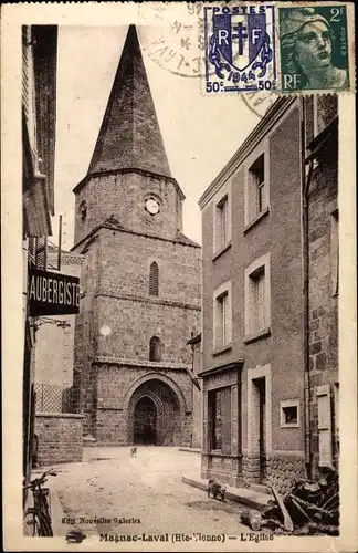 Ak Magnac Laval Haute Vienne, L'Eglise