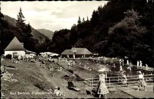 Ak Bad Bertrich an der Mosel Eifel, Diana Schwimmbad