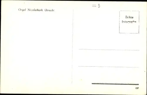 Ak Vianen Utrecht Niederlande, Orgel Nicolaikerk