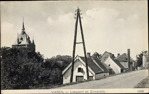 Ak Vianen Utrecht Niederlande, Lekpoort en Zomerdijk