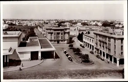 Ak Rabat Marokko, Place de la Gare